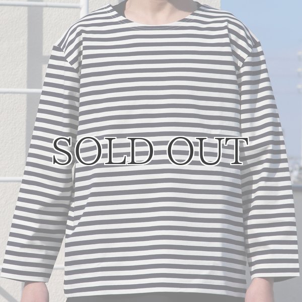 画像10: VORTEX 8オンス(MVS天竺)ロシアンボーダー ボートネック ボクシー Tee【MADE IN JAPAN】『日本製』/ Upscape Audience (10)