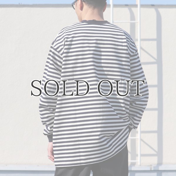 画像6: VORTEX 8オンス(MVS天竺)ロシアンボーダークルーネック 長袖Tee『MADE IN JAPAN』『日本製』 / Upscape Audience (6)