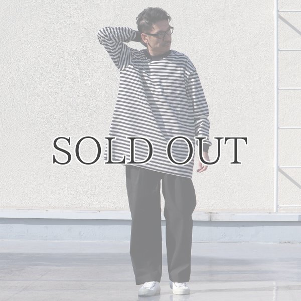 画像9: VORTEX 8オンス(MVS天竺)ロシアンボーダークルーネック 長袖Tee『MADE IN JAPAN』『日本製』 / Upscape Audience (9)