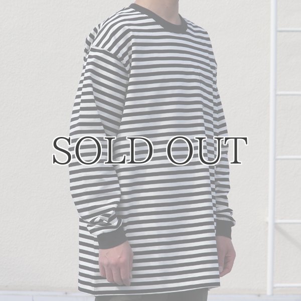 画像15: VORTEX 8オンス(MVS天竺)ロシアンボーダークルーネック 長袖Tee『MADE IN JAPAN』『日本製』 / Upscape Audience (15)