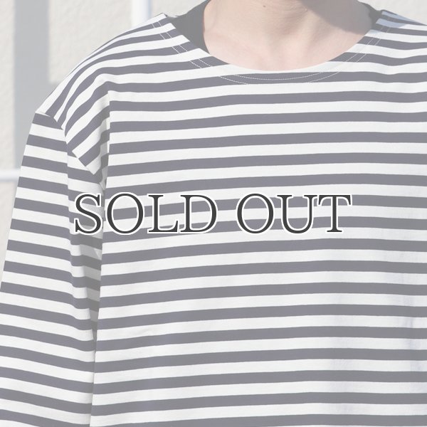 画像15: VORTEX 8オンス(MVS天竺)ロシアンボーダー ボートネック ボクシー Tee【MADE IN JAPAN】『日本製』/ Upscape Audience (15)