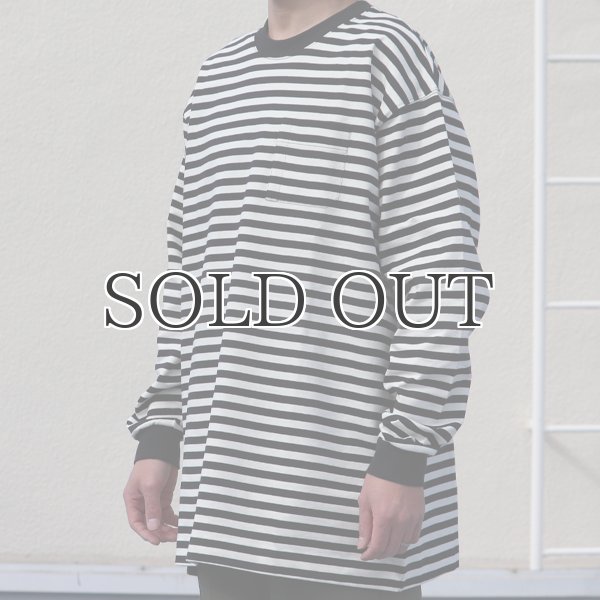 画像12: VORTEX 8オンス(MVS天竺)ロシアンボーダークルーネック 長袖Tee『MADE IN JAPAN』『日本製』 / Upscape Audience (12)