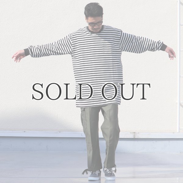 画像10: VORTEX 8オンス(MVS天竺)ロシアンボーダークルーネック 長袖Tee『MADE IN JAPAN』『日本製』 / Upscape Audience (10)