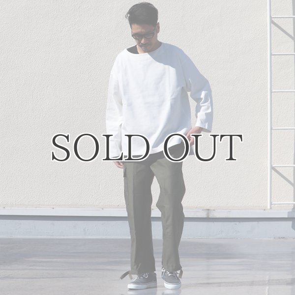 画像7: Basque10オンス(バスク天竺)フレンチボーダー ボートネック BOX Tee【MADE IN JAPAN】『日本製』/ Upscape Audience (7)