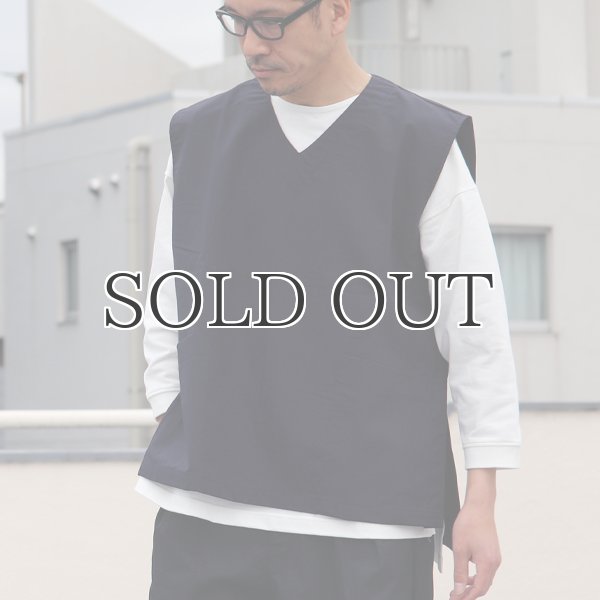 画像5: コットンリネンウェザー ラボベスト【MADE IN JAPAN】 『日本製』  / Upscape Audience (5)