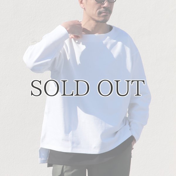 画像3: Basque10オンス(バスク天竺)フレンチボーダー ボートネック BOX Tee【MADE IN JAPAN】『日本製』/ Upscape Audience (3)