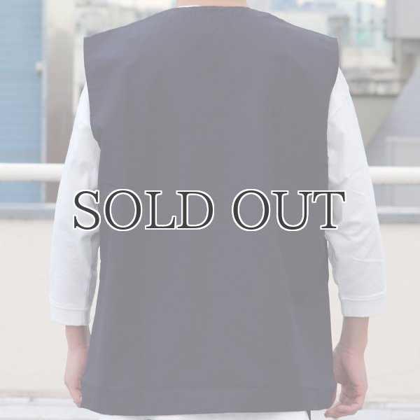 画像13: コットンリネンウェザー ラボベスト【MADE IN JAPAN】 『日本製』  / Upscape Audience (13)