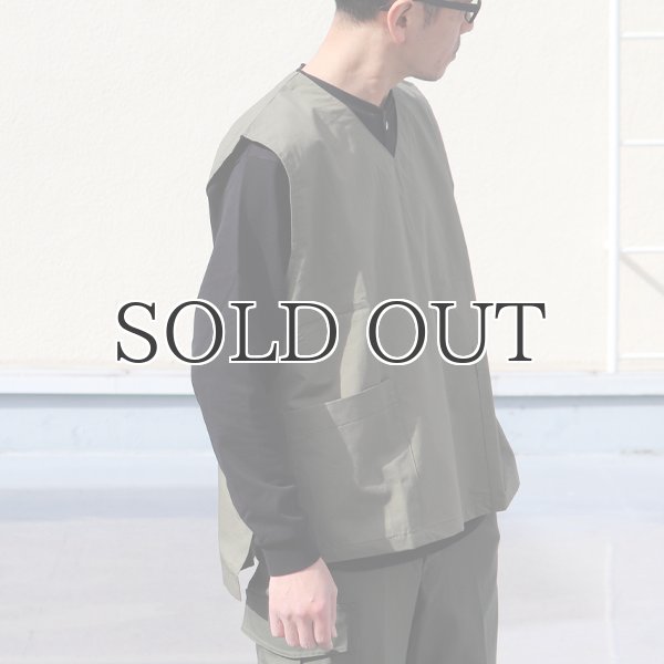 画像7: コットンリネンウェザー ラボベスト【MADE IN JAPAN】 『日本製』  / Upscape Audience (7)