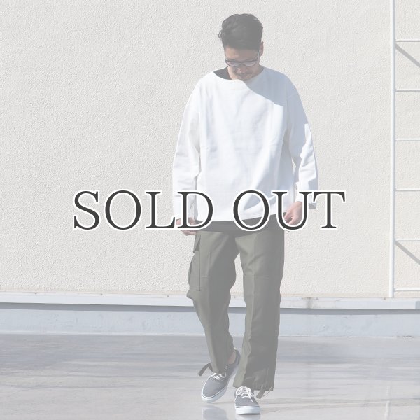 画像8: Basque10オンス(バスク天竺)フレンチボーダー ボートネック BOX Tee【MADE IN JAPAN】『日本製』/ Upscape Audience (8)