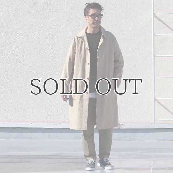 画像4: 馬布ヴィンテージフィニッシュ ルーズFIT ステンカラーコート【MADE IN JAPAN】『日本製』【送料無料】 / Upscape Audience (4)