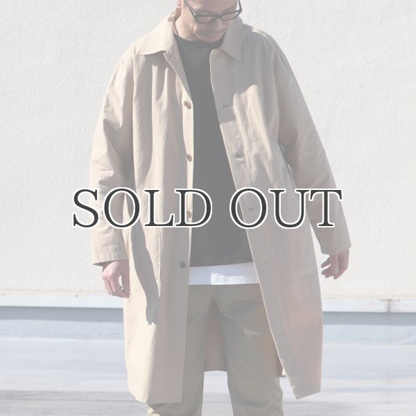 画像3: 馬布ヴィンテージフィニッシュ ルーズFIT ステンカラーコート【MADE IN JAPAN】『日本製』【送料無料】 / Upscape Audience (3)