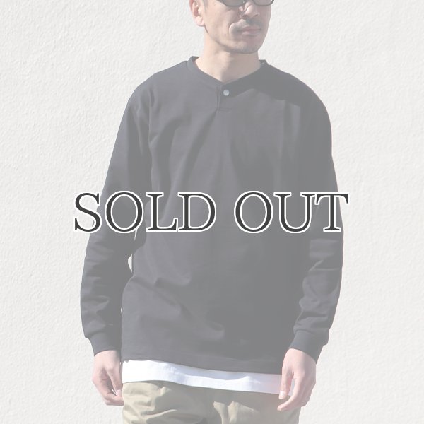 画像3: VORTEX 8オンス（MVS天竺）コンチョボタンヘンリー 長袖Tee【MADE IN JAPAN】『日本製』/ Upscape Audience (3)