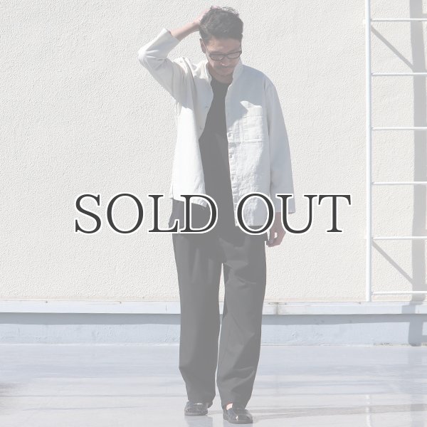 画像8: ギャバジンストレッチ 2タック イージーワイドパンツ【MADE IN JAPAN】『日本製』/ Upscape Audience (8)