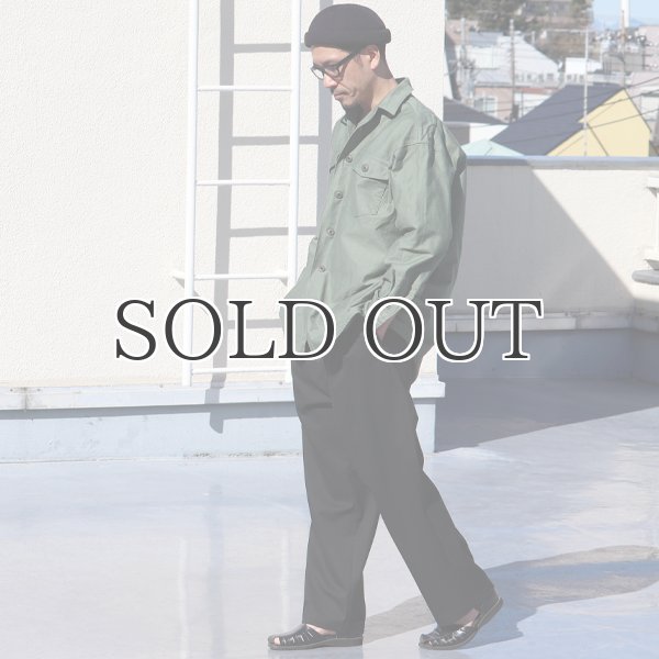 画像9: ギャバジンストレッチ 2タック イージーワイドパンツ【MADE IN JAPAN】『日本製』/ Upscape Audience (9)