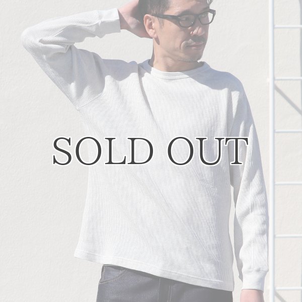 画像4: 度詰ワッフル6.6オンス スプリットスリーブ ミリタリーLS TEE【MADE IN JAPAN】『日本製』 / Upscape Audience (4)