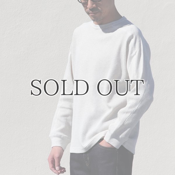 画像8: 度詰ワッフル6.6オンス スプリットスリーブ ミリタリーLS TEE【MADE IN JAPAN】『日本製』 / Upscape Audience (8)