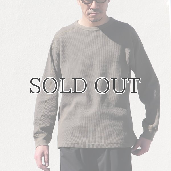 画像3: 度詰ワッフル6.6オンス スプリットスリーブ　ミリタリーLS TEE【MADE IN JAPAN】『日本製』 / Upscape Audience (3)