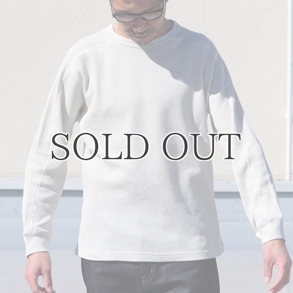 画像3: 度詰ワッフル6.6オンス スプリットスリーブ ミリタリーLS TEE【MADE IN JAPAN】『日本製』 / Upscape Audience (3)