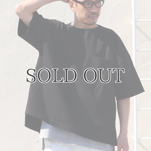 画像3: VORTEX 8オンス（MVS天竺）サイドスリット ハーフスリーブ ボクシーTee【MADE IN JAPAN】『日本製』/ Upscape Audience (3)