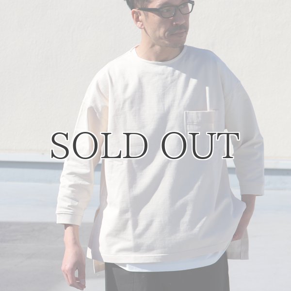 画像7: VORTEX 8オンス（MVS天竺）サイドスリット 七分袖 ボクシーTee【MADE IN JAPAN】『日本製』/ Upscape Audience (7)