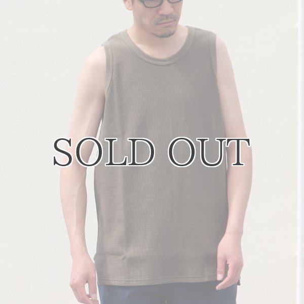 画像16: 度詰ワッフル6.6オンス  サイドスリット ロングベストタンク【MADE IN JAPAN】『日本製』/ Upscape Audience (16)