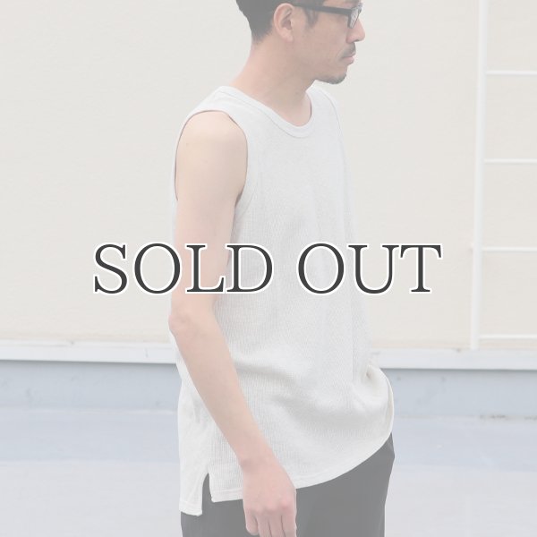 画像12: 度詰ワッフル6.6オンス  サイドスリット ロングベストタンク【MADE IN JAPAN】『日本製』/ Upscape Audience (12)