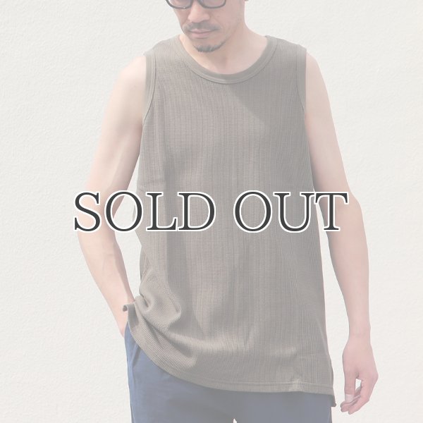 画像17: 度詰ワッフル6.6オンス  サイドスリット ロングベストタンク【MADE IN JAPAN】『日本製』/ Upscape Audience (17)