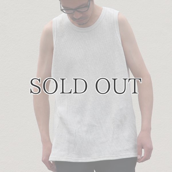 画像11: 度詰ワッフル6.6オンス  サイドスリット ロングベストタンク【MADE IN JAPAN】『日本製』/ Upscape Audience (11)