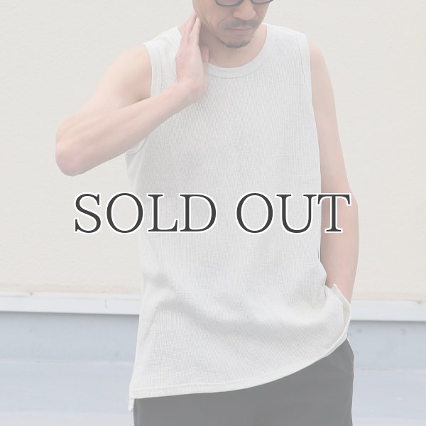 画像13: 度詰ワッフル6.6オンス  サイドスリット ロングベストタンク【MADE IN JAPAN】『日本製』/ Upscape Audience (13)