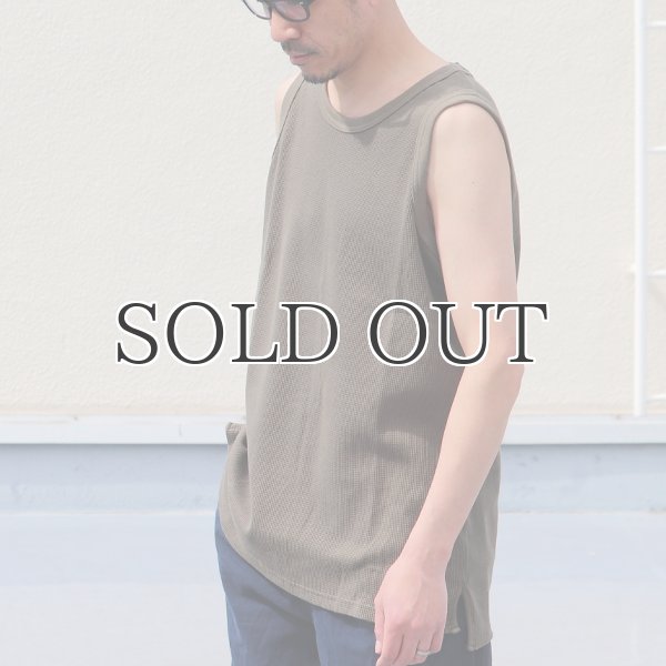 画像18: 度詰ワッフル6.6オンス  サイドスリット ロングベストタンク【MADE IN JAPAN】『日本製』/ Upscape Audience (18)