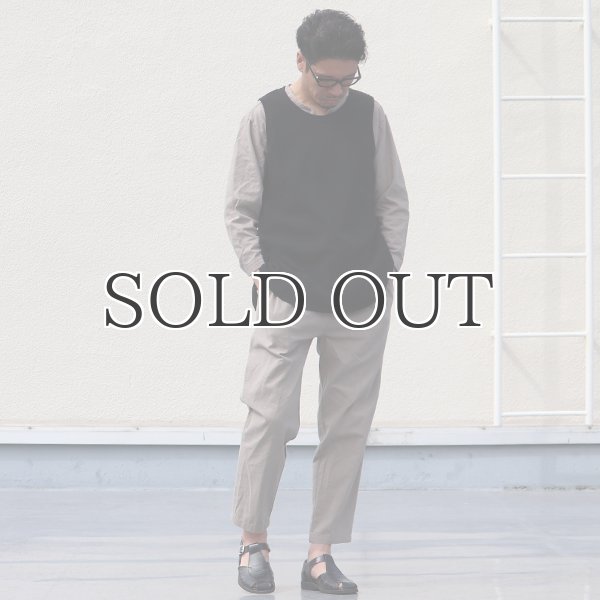 画像14: 綿麻ビンテージソフトキャンバス スリーピング キーネック プルオーバーシャツ【MADE IN JAPAN】『日本製』 / Upscape Audience (14)