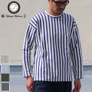 画像: Basque10オンス（バスク天竺）ストライプ 長袖 Tee 【MADE IN JAPAN】『日本製』 / Upscape Audience