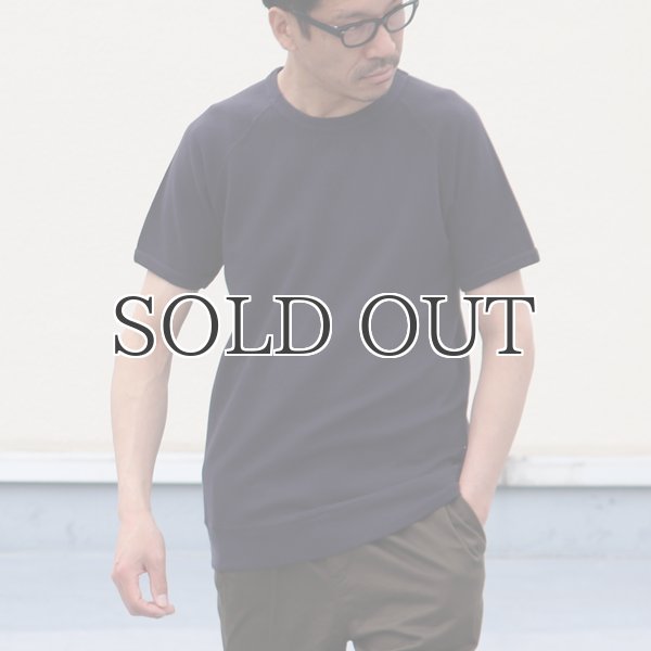 画像4: JPSダブルニットガゼットラグランクルーネック半袖カットソー【MADE IN JAPAN】『日本製』/ Upscape Audience (4)