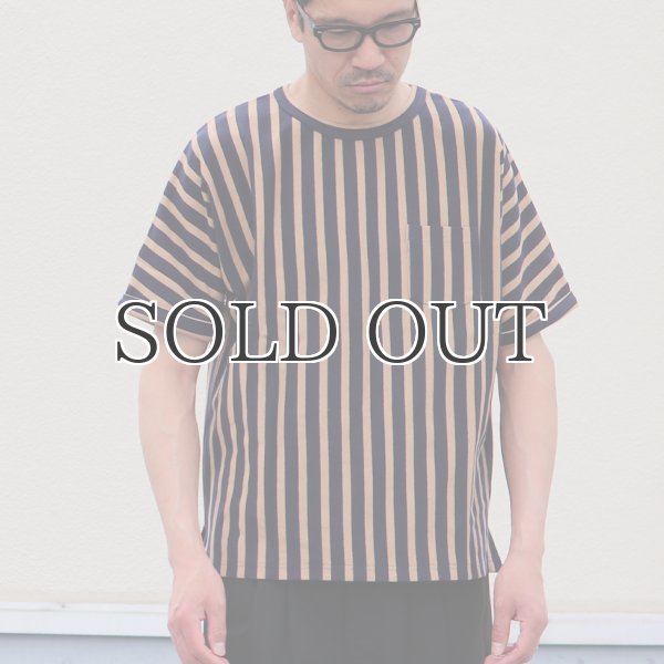 画像2: 【RE PRICE/価格改定】Basque 10オンス ( バスク天竺 )無地＆ボーダービッグポケT【MADE IN JAPAN】『日本製』/ Upscape Audience (2)