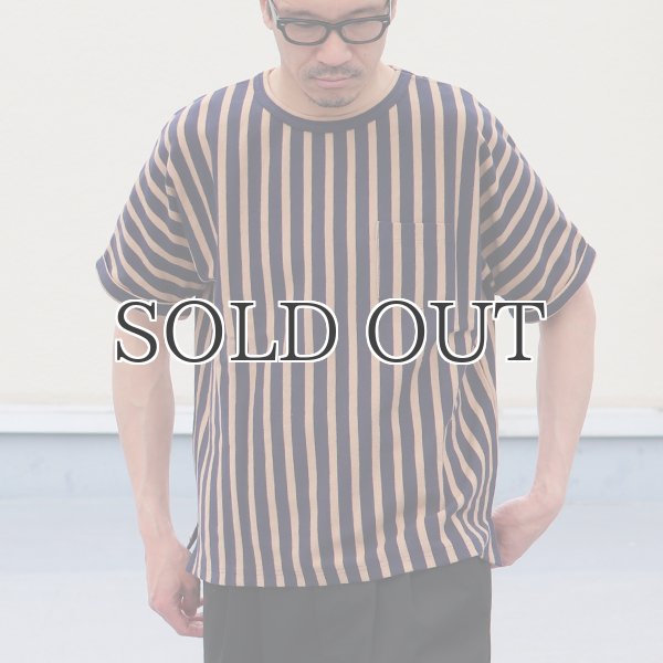 画像3: Basque 10オンス ( バスク天竺 )無地&ボーダービッグポケT【MADE IN JAPAN】『日本製』/ Upscape Audience (3)