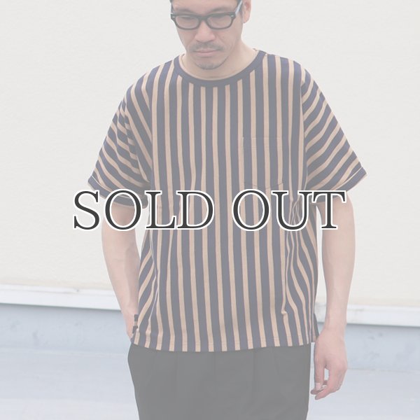 画像5: Basque 10オンス ( バスク天竺 )無地&ボーダービッグポケT【MADE IN JAPAN】『日本製』/ Upscape Audience (5)