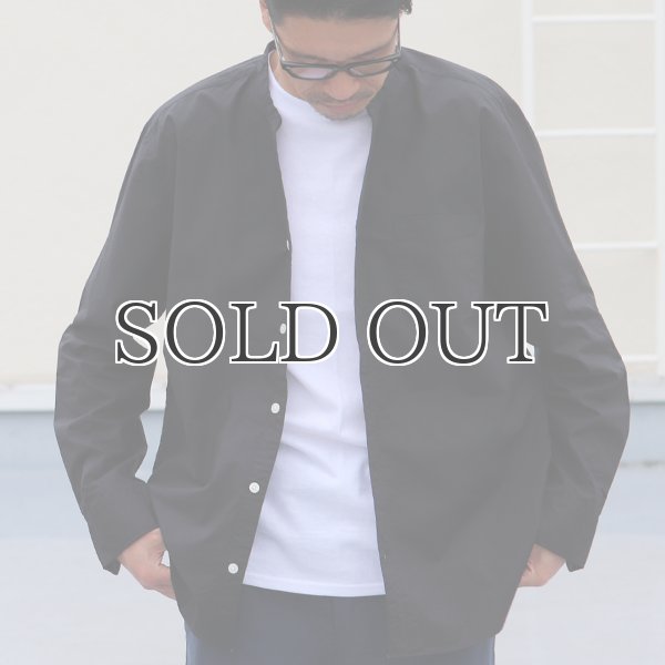 画像6: タイプライターVネックバンドカラー L/S シャツ【MADE IN JAPAN】『日本製』/ Upscape Audience (6)