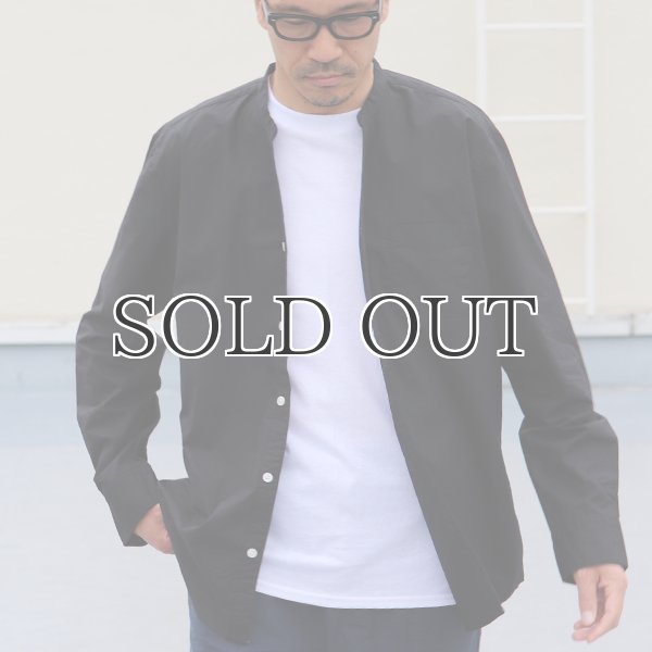 画像7: タイプライターVネックバンドカラー L/S シャツ【MADE IN JAPAN】『日本製』/ Upscape Audience (7)