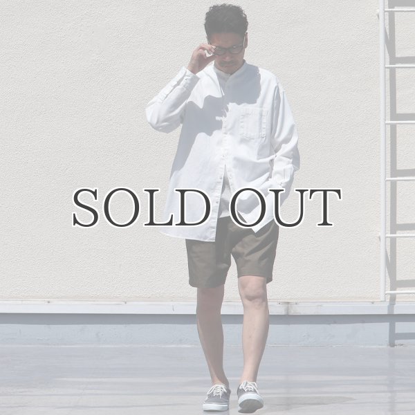 画像5: グリストーンW 綿ナイロン高密度ギャバ 2タックワイドショーツ【MADE IN JAPAN】『日本製』/ Upscape Audience (5)