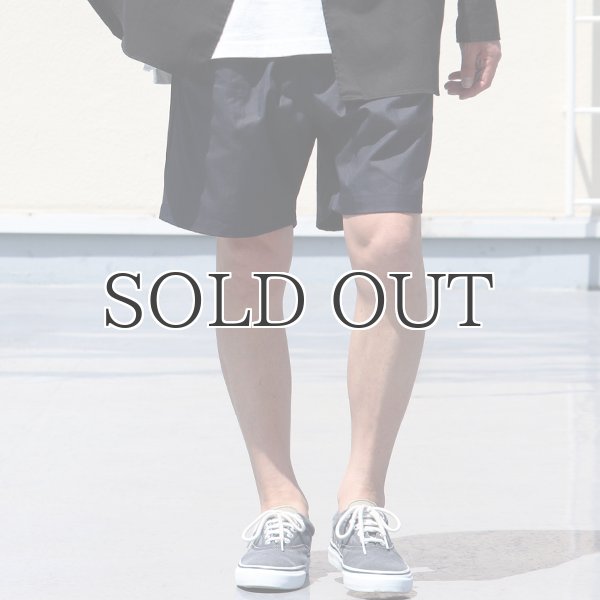 画像4: グリストーンW 綿ナイロン高密度ギャバ 2タックワイドショーツ【MADE IN JAPAN】『日本製』/ Upscape Audience (4)