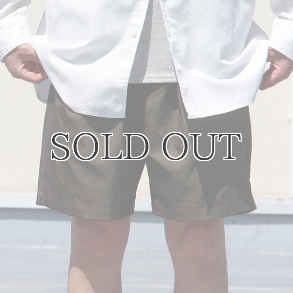 画像3: グリストーンW 綿ナイロン高密度ギャバ 2タックワイドショーツ【MADE IN JAPAN】『日本製』/ Upscape Audience (3)