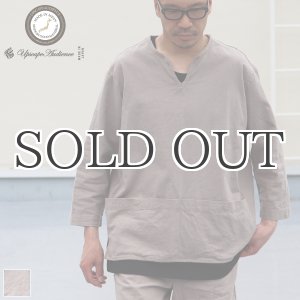 画像: 綿麻ビンテージソフトキャンバス スリーピング キーネック プルオーバーシャツ【MADE IN JAPAN】『日本製』 / Upscape Audience