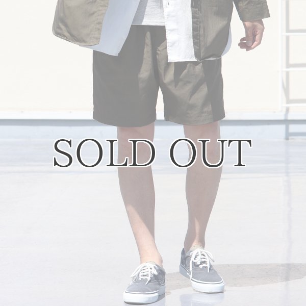 画像8: グリストーンW 綿ナイロン高密度ギャバ 2タックワイドショーツ【MADE IN JAPAN】『日本製』/ Upscape Audience (8)