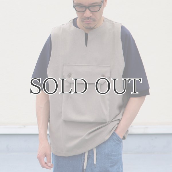 画像4: Reflax®(リフラクス)テック リネンライク CANAPA(カナパ)  ビッグポケットキーネックベスト【MADE IN JAPAN】『日本製』 / Upscape Audience (4)