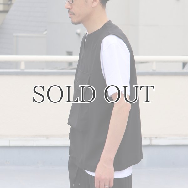 画像5: Reflax®(リフラクス)テック リネンライク CANAPA(カナパ)  ビッグポケットキーネックベスト【MADE IN JAPAN】『日本製』 / Upscape Audience (5)