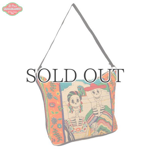 画像1: Day of the dead cotton stencil purses / El Paso SADDLEBLANKET【ご予約商品・7月上旬〜中旬入荷予定】 (1)