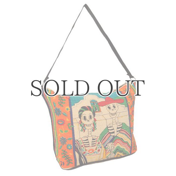 画像2: Day of the dead cotton stencil purses / El Paso SADDLEBLANKET【ご予約商品・7月上旬〜中旬入荷予定】 (2)