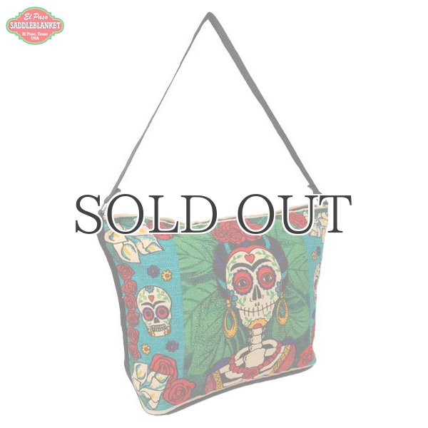 画像1: Day of the dead cotton stencil purses / El Paso SADDLEBLANKET【ご予約商品・7月上旬〜中旬入荷予定】 (1)