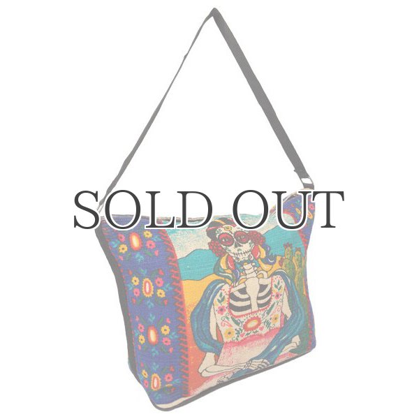 画像2: Day of the dead cotton stencil purses / El Paso SADDLEBLANKET【ご予約商品・7月上旬〜中旬入荷予定】 (2)