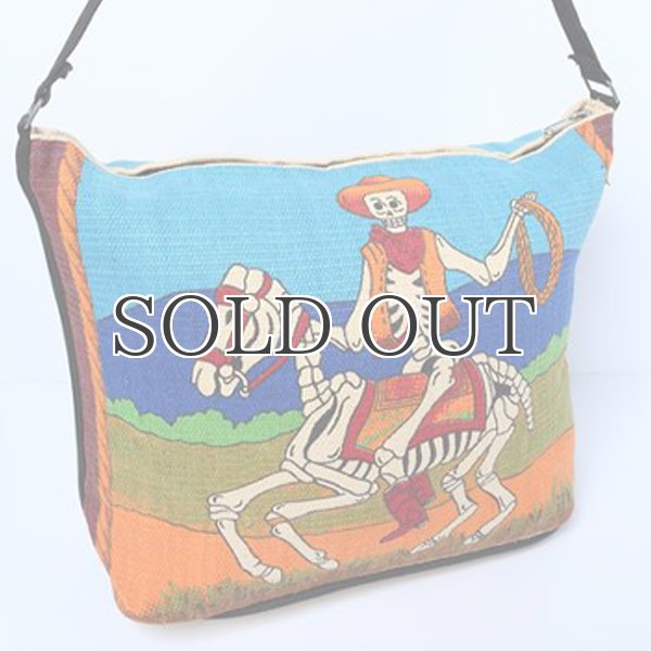 画像3: Day of the dead cotton stencil purses / El Paso SADDLEBLANKET【ご予約商品・7月上旬〜中旬入荷予定】 (3)